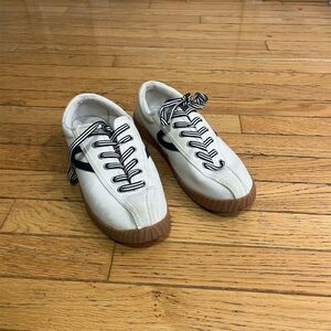 Tretorn Nylite Plus Men's Sneakers White/Navy Size 8.5 M Casual Shoes
